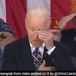 Biden Wipes Away Tear During ‘God Bless America’ At Event To Honour Veterans