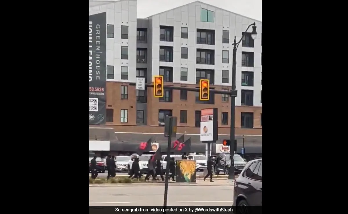 Red Skull Masks, Swastikas, Racial Slurs: Neo-Nazi Group Marches In Ohio