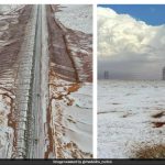 Watch: Saudi Arabian Desert Sees Snowfall For The First Time In History