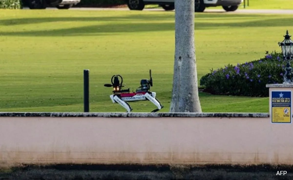 Robot Dogs, Amed Guards: Trump’s Estate Turns Fortress After Fresh Threat