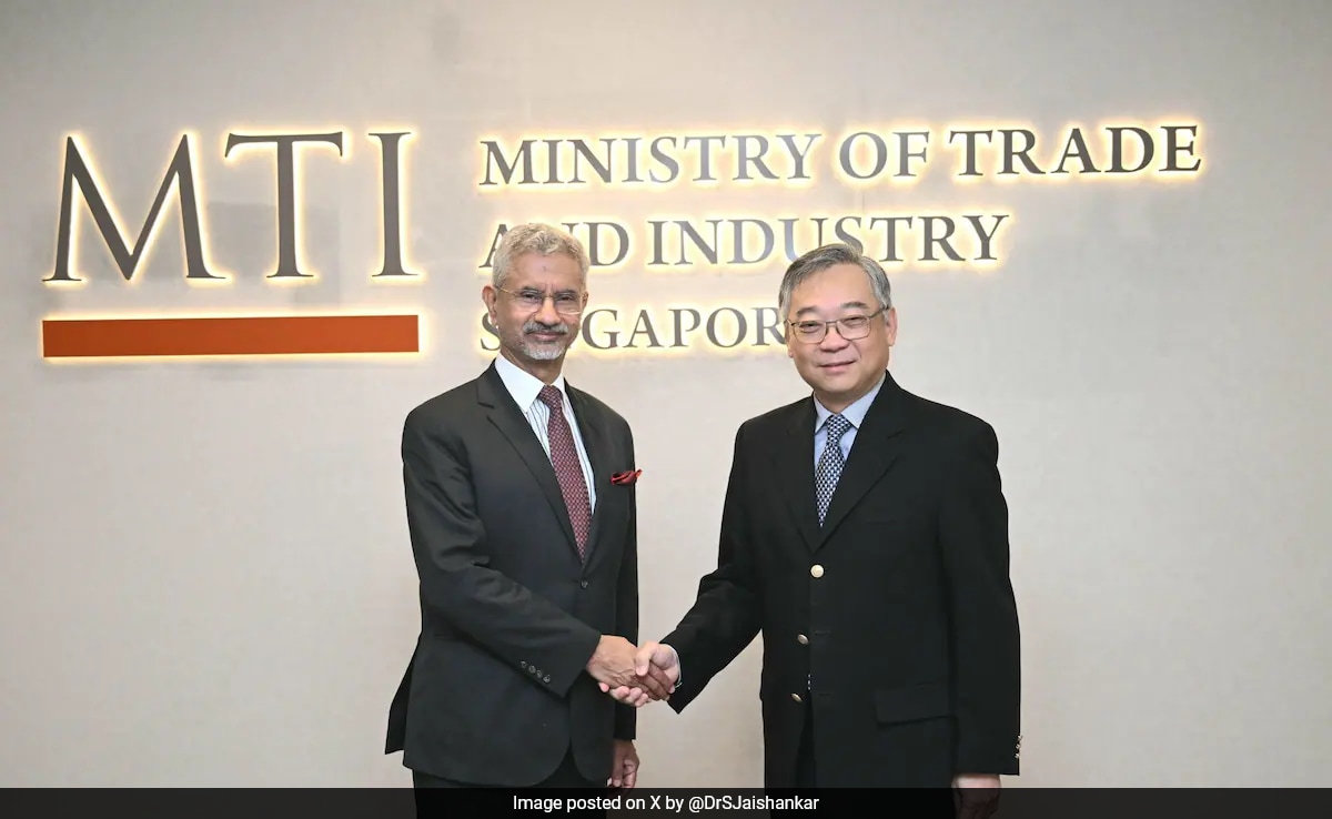 Foreign Minister S Jaishankar Discusses Ties With Singapore’s Deputy PM