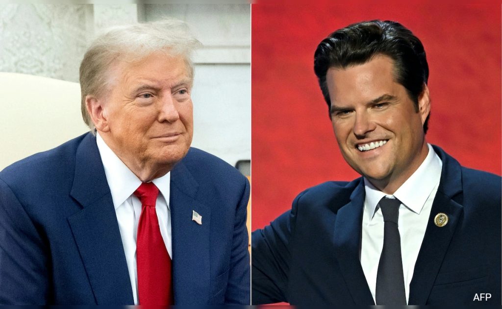 Donald Trump Announces Lawmaker Matt Gaetz As Pick For Attorney General