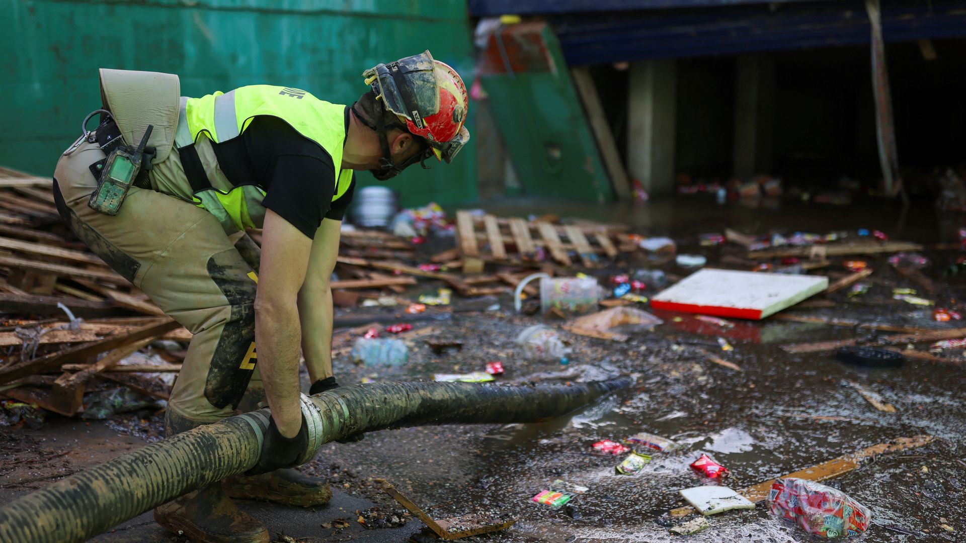 Spanish authorities search flooded underground car park – fearing how many bodies they will find