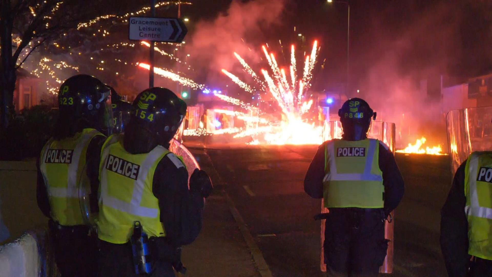 Bonfire Night disorder across Edinburgh – youths hurl fireworks at police