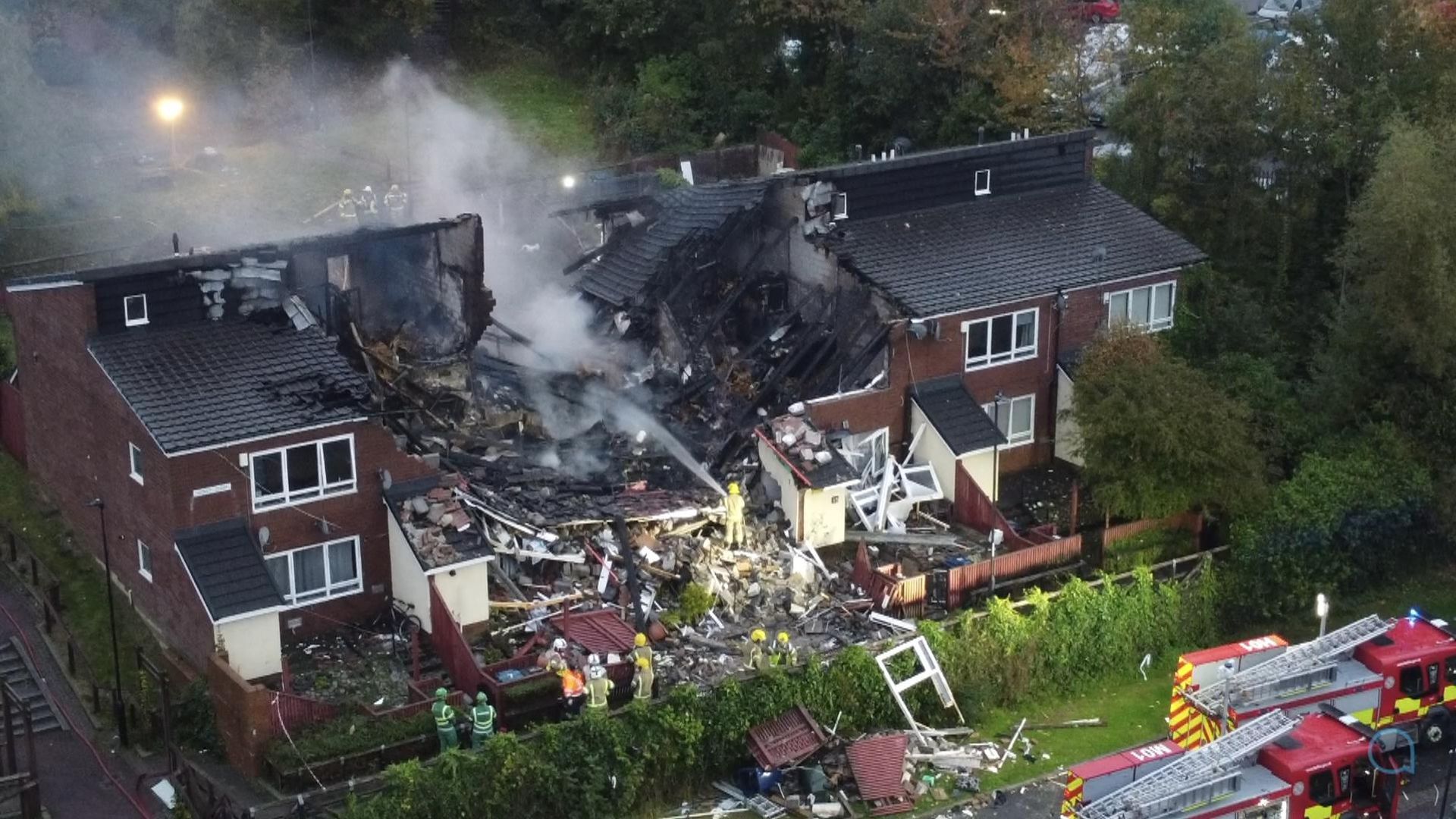 Three men arrested in connection with deadly house explosion and on suspicion of cannabis production