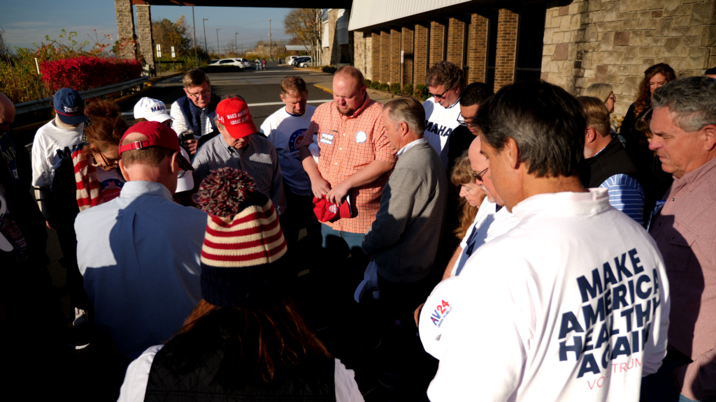 ‘This is our Agincourt’: Trump’s crack team of campaigners pound the streets of key election battleground