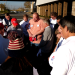 ‘This is our Agincourt’: Trump’s crack team of campaigners pound the streets of key election battleground