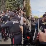 Video: Canada Cops Assault Hindu Devotees During Protest Over Temple Attack